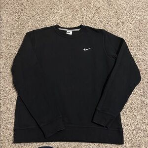 Nike Men's Black Crewneck Sweater